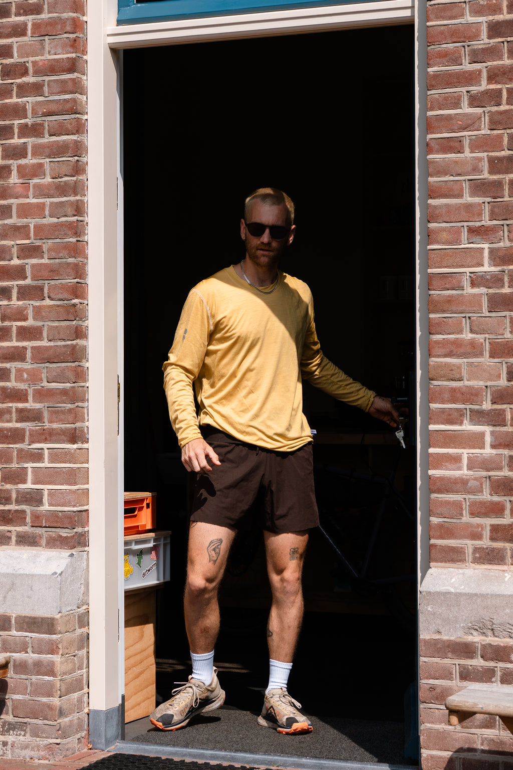 AM Workshop Merino Long Sleeve - Sun Faded Yellow