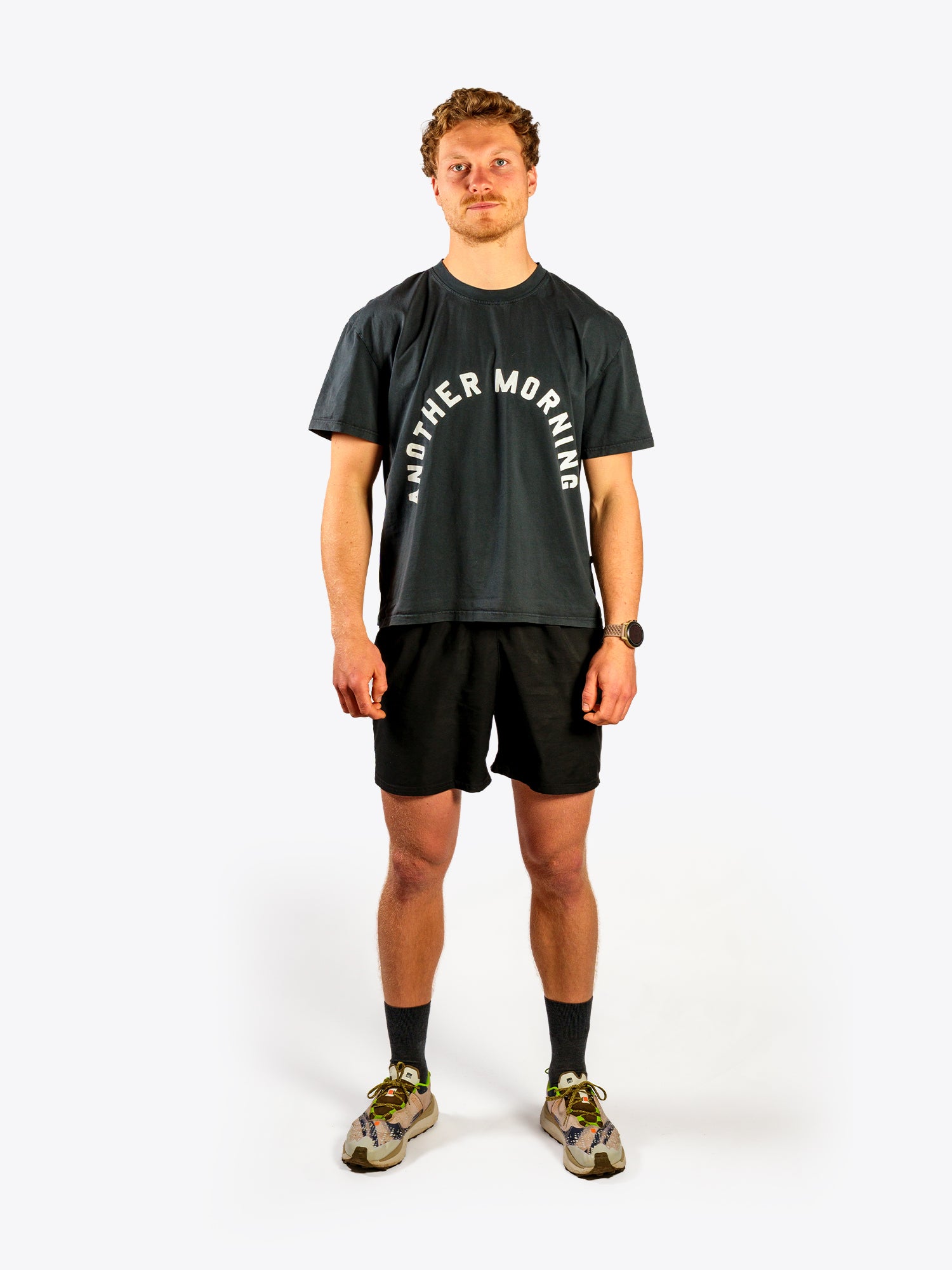 【Mサイズ】g'morning mulch border Tee BLACK Mサイズ】g'morning mulch border Tee BLACK Mサイズ】g'morning mulch