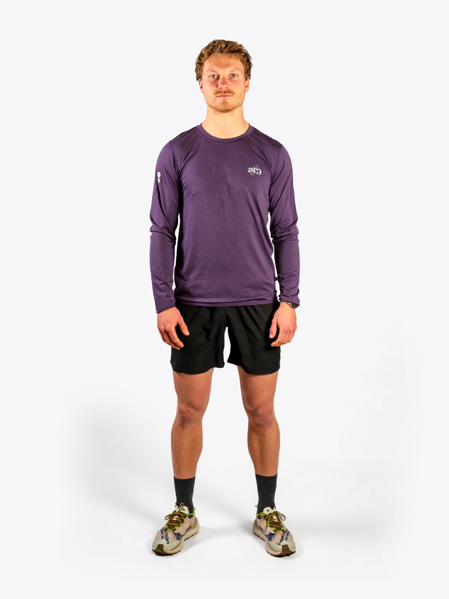 AM Deadstock Merino Long Sleeve - Purple