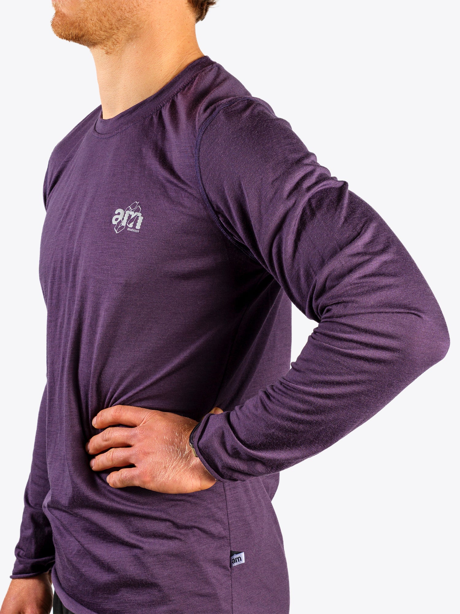 AM Deadstock Merino Long Sleeve - Purple