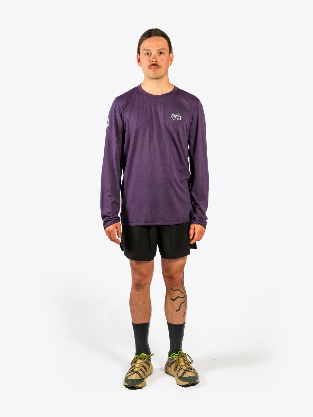 AM Deadstock Merino Long Sleeve - Purple