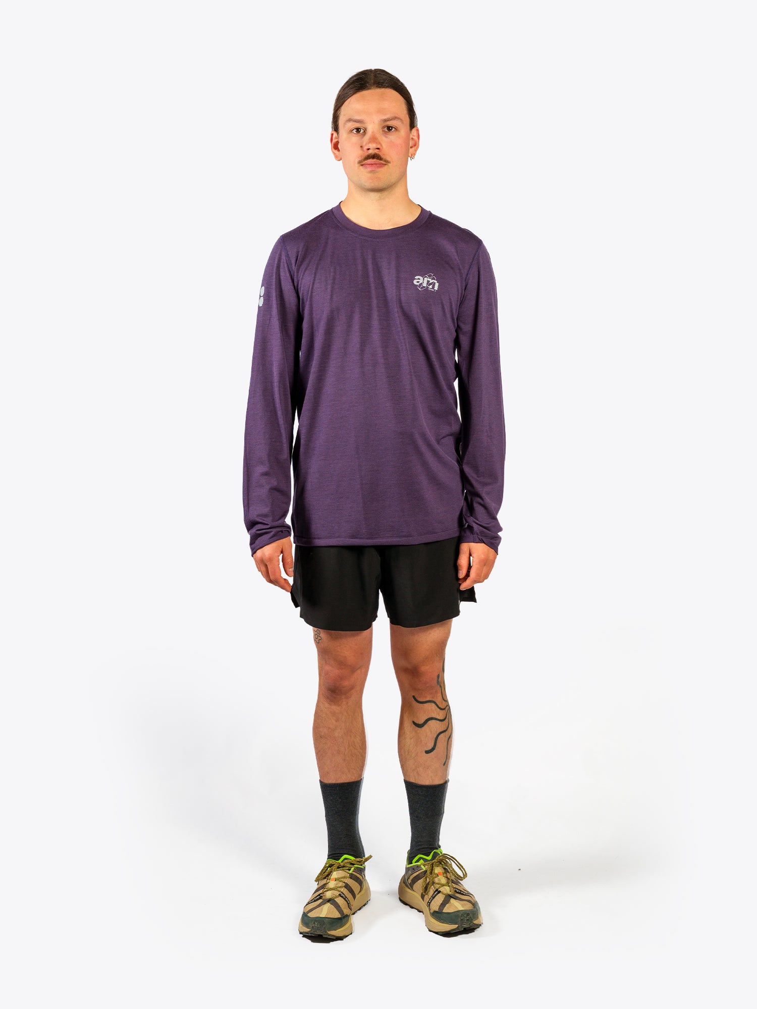 AM Deadstock Merino Long Sleeve - Purple